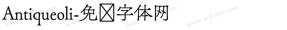 Antiqueoli字体转换