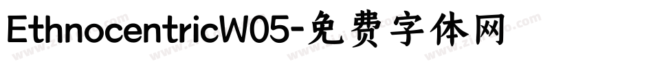 EthnocentricW05字体转换