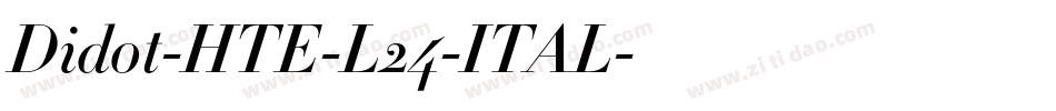 Didot-HTE-L24-ITAL字体转换