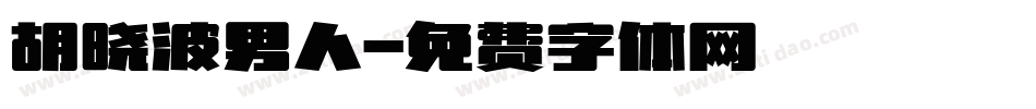 胡晓波男人字体转换