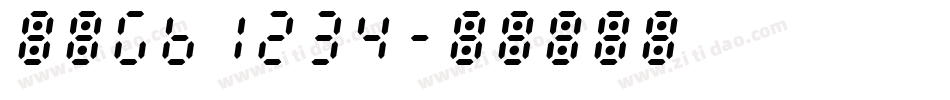 仿宋GB1234字体转换