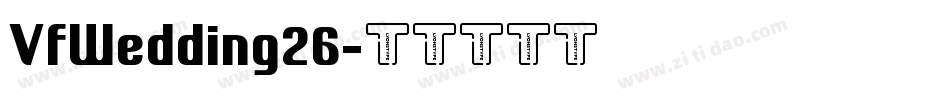 VfWedding26字体转换