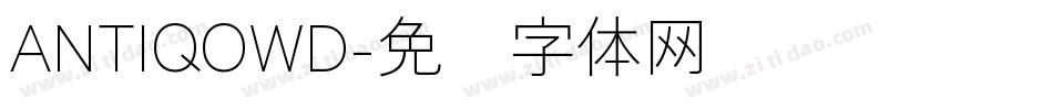 ANTIQOWD字体转换