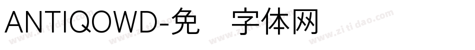 ANTIQOWD字体转换