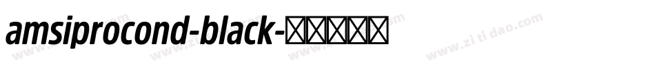 amsiprocond-black字体转换