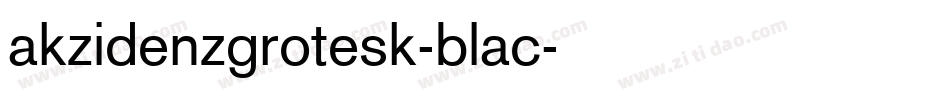 akzidenzgrotesk-blac字体转换