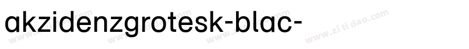 akzidenzgrotesk-blac字体转换