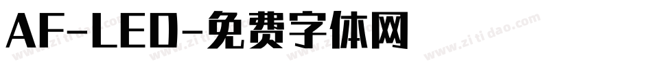 AF-LED字体转换