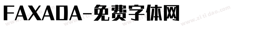 FAXADA字体转换