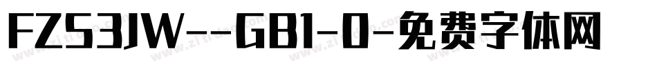 FZS3JW--GB1-0字体转换