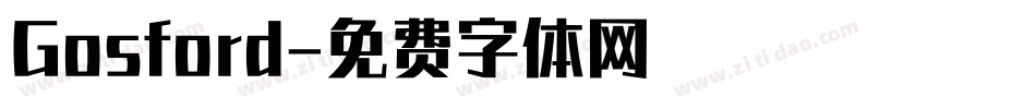 Gosford字体转换