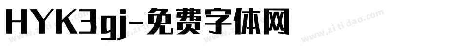 HYK3gj字体转换