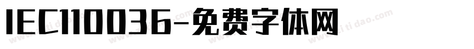 IEC110036字体转换