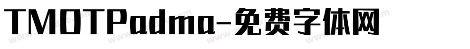 TMOTPadma字体转换