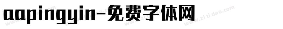 aapingyin字体转换