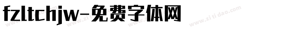 fzltchjw字体转换