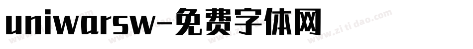 uniwarsw字体转换