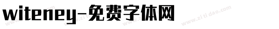 witeney字体转换