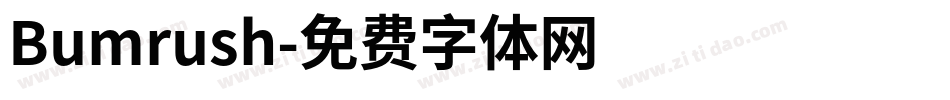 Bumrush字体转换