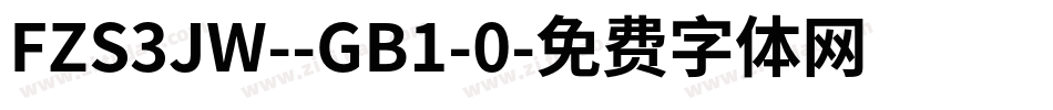 FZS3JW--GB1-0字体转换