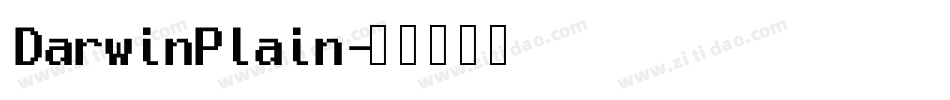 DarwinPlain字体转换