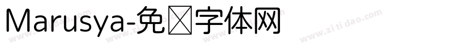 Marusya字体转换