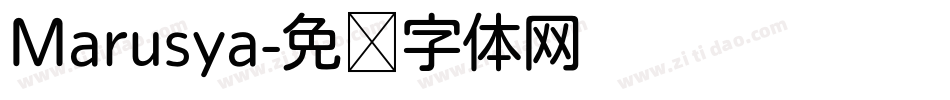 Marusya字体转换