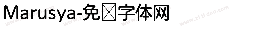 Marusya字体转换