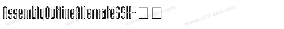 AssemblyOutlineAlternateSSK字体转换