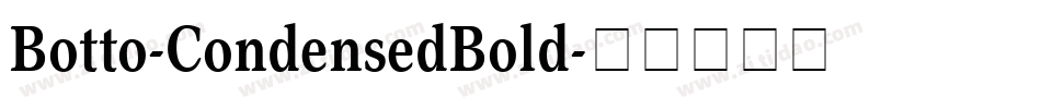 Botto-CondensedBold字体转换