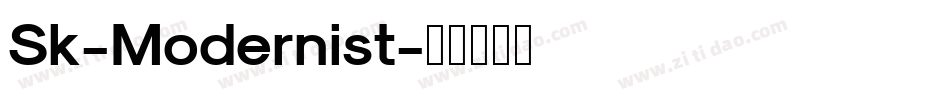 Sk-Modernist字体转换