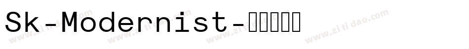 Sk-Modernist字体转换