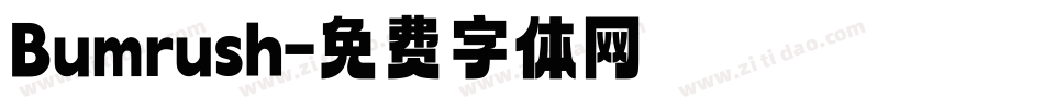 Bumrush字体转换