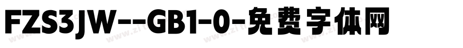 FZS3JW--GB1-0字体转换