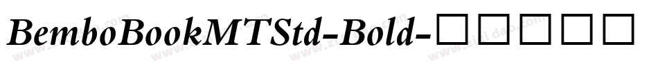 BemboBookMTStd-Bold字体转换