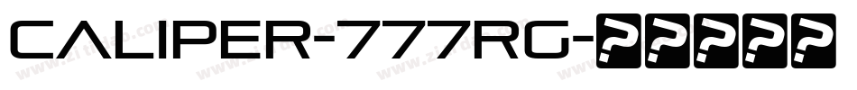 CALIPER-777RG字体转换