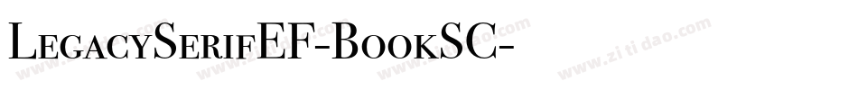 LegacySerifEF-BookSC字体转换