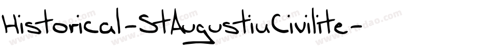 Historical-StAugustinCivilite字体转换