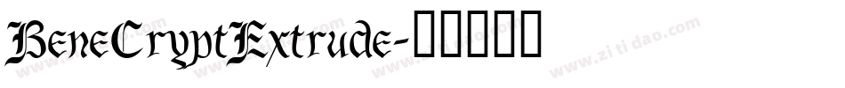 BeneCryptExtrude字体转换