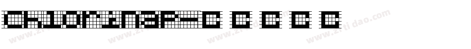 chlorinap字体转换