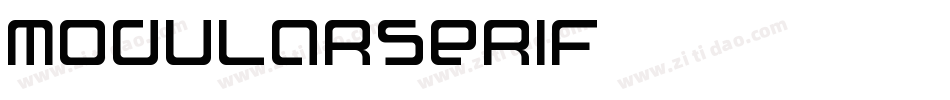 ModularSerif字体转换