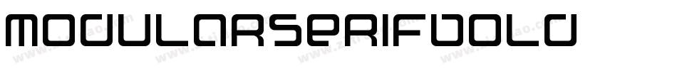 ModularSerifBold字体转换