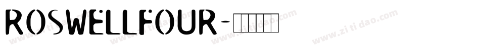 RoswellFour字体转换