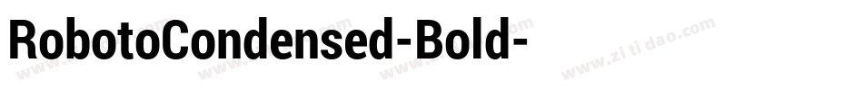 RobotoCondensed-Bold字体转换