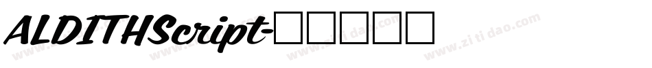 ALDITHScript字体转换