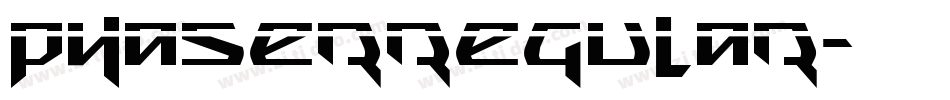 PhaserRegular字体转换