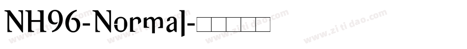 NH96-Normal字体转换