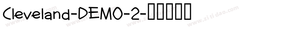 Cleveland-DEMO-2字体转换