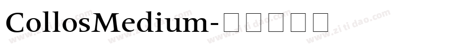 CollosMedium字体转换