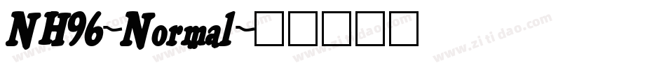 NH96-Normal字体转换